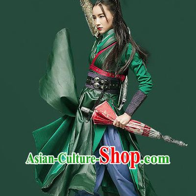 Chinese Ancient Swordswoman Hanfu Clothing Female Assassin Costumes for Women