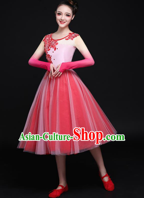 Traditional Chinese Fan Dance Folk Dance Costume Classical Yangko Dance Classical Dance Dress Traditional Chinese Fan Dance Folk Dance Costume Classical Yangko Dance Classical Dance Dress