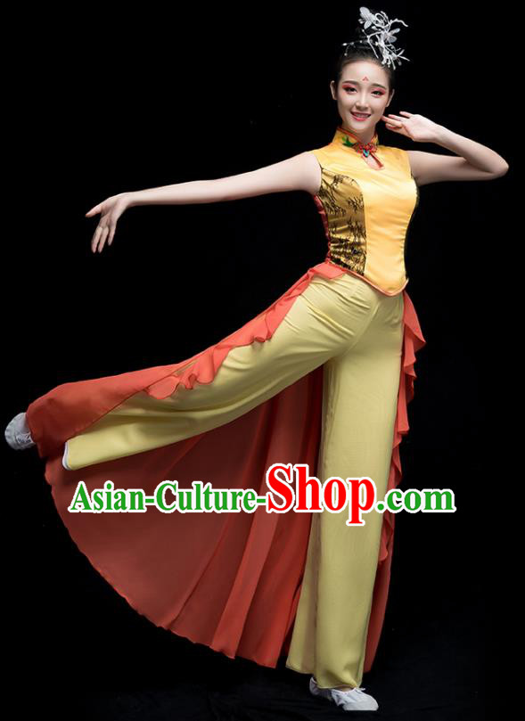 Traditional Chinese Fan Dance Folk Dance Costume Classical Yangko Dance Classical Dance Dress Traditional Chinese Fan Dance Folk Dance Costume Classical Yangko Dance Classical Dance Dress
