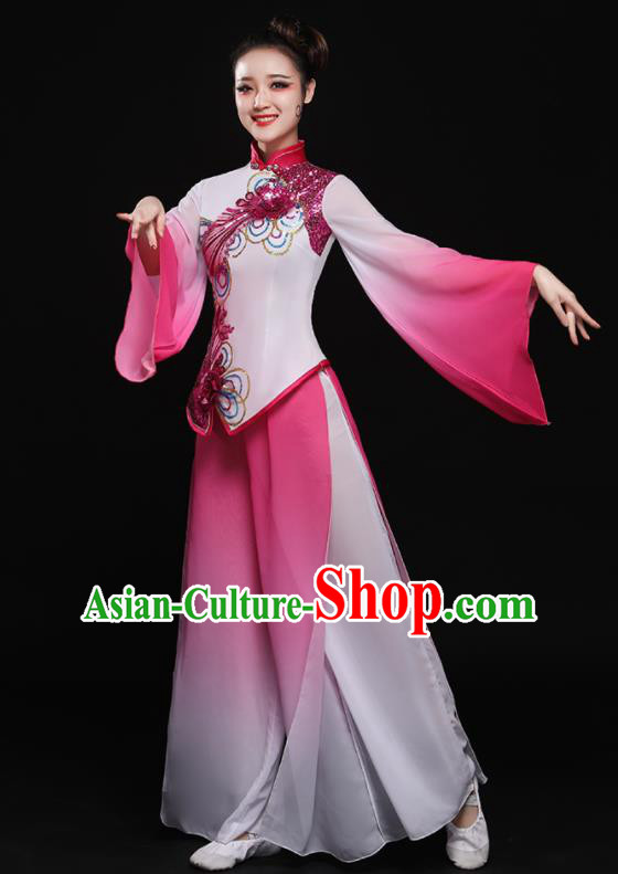 Traditional Chinese Fan Dance Folk Dance Costume Classical Yangko Dance Classical Dance Dress Traditional Chinese Fan Dance Folk Dance Costume Classical Yangko Dance Classical Dance Dress