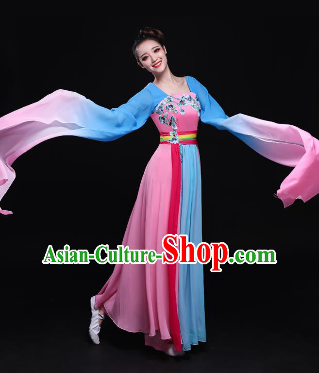 Traditional Chinese Fan Dance Folk Dance Costume Classical Yangko Dance Classical Dance Dress Traditional Chinese Fan Dance Folk Dance Costume Classical Yangko Dance Classical Dance Dress