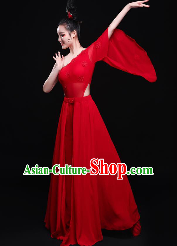 Traditional Chinese Fan Dance Folk Dance Costume Classical Yangko Dance Classical Dance Dress Traditional Chinese Fan Dance Folk Dance Costume Classical Yangko Dance Classical Dance Dress