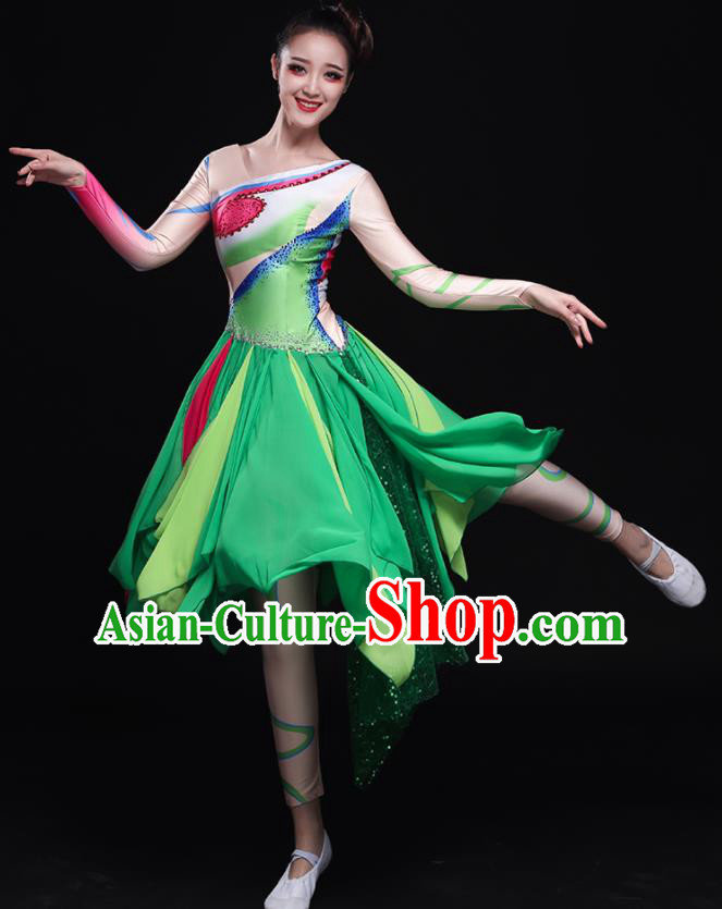 Traditional Chinese Fan Dance Folk Dance Costume Classical Yangko Dance Classical Dance Dress Traditional Chinese Fan Dance Folk Dance Costume Classical Yangko Dance Classical Dance Dress