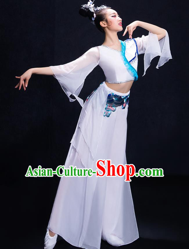 Traditional Chinese Fan Dance Folk Dance Costume Classical Yangko Dance Classical Dance Dress