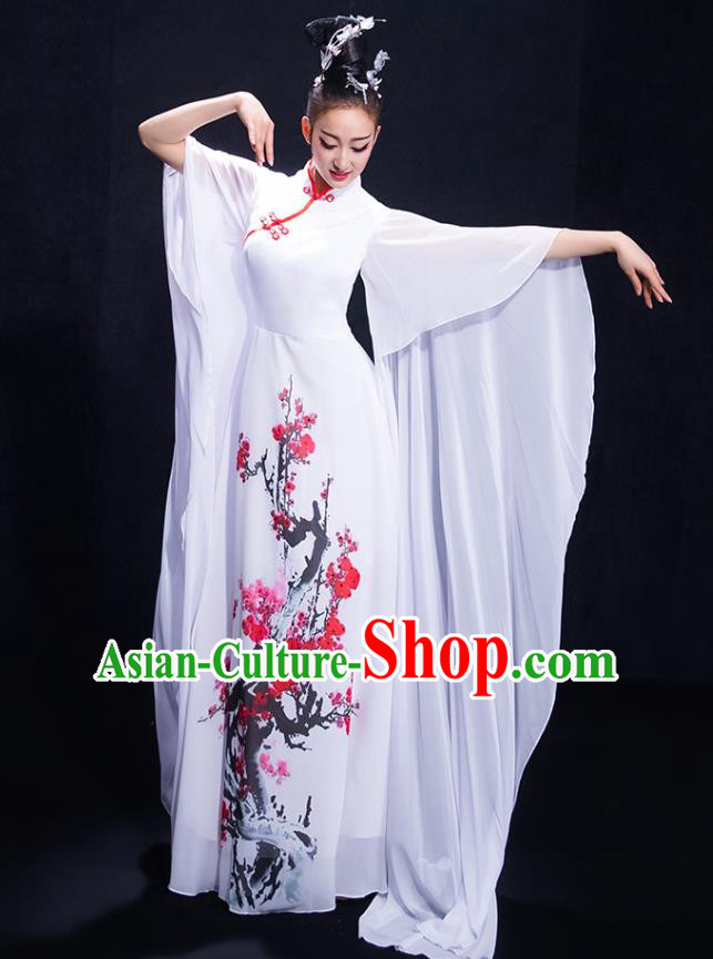 Traditional Chinese Fan Dance Folk Dance Costume Classical Yangko Dance Classical Dance Dress Traditional Chinese Fan Dance Folk Dance Costume Classical Yangko Dance Classical Dance Dress