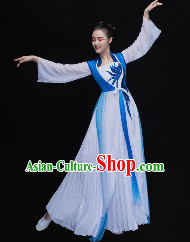 Traditional Chinese Fan Dance Folk Dance Costume Classical Yangko Dance Classical Dance Dress Traditional Chinese Fan Dance Folk Dance Costume Classical Yangko Dance Classical Dance Dress