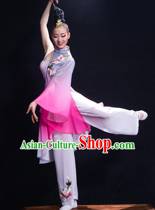 Traditional Chinese Fan Dance Folk Dance Costume Classical Yangko Dance Classical Dance Dress Traditional Chinese Fan Dance Folk Dance Costume Classical Yangko Dance Classical Dance Dress