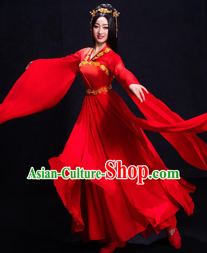 Traditional Chinese Fan Dance Folk Dance Costume Classical Yangko Dance Classical Dance Dress
