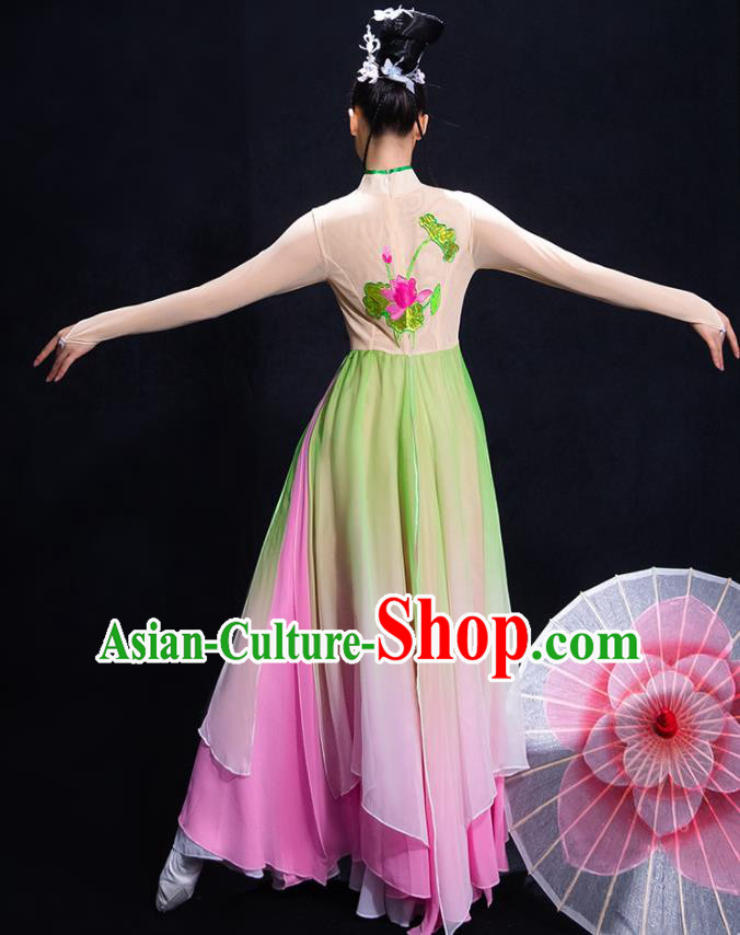 Traditional Chinese Fan Dance Folk Dance Costume Classical Yangko Dance Classical Dance Dress Traditional Chinese Fan Dance Folk Dance Costume Classical Yangko Dance Classical Dance Dress