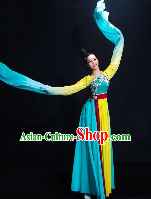 Traditional Chinese Fan Dance Folk Dance Costume Classical Yangko Dance Classical Dance Dress Traditional Chinese Fan Dance Folk Dance Costume Classical Yangko Dance Classical Dance Dress