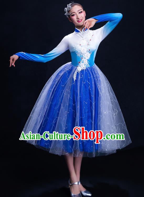 Traditional Chinese Fan Dance Folk Dance Costume Classical Yangko Dance Classical Dance Dress Traditional Chinese Fan Dance Folk Dance Costume Classical Yangko Dance Classical Dance Dress