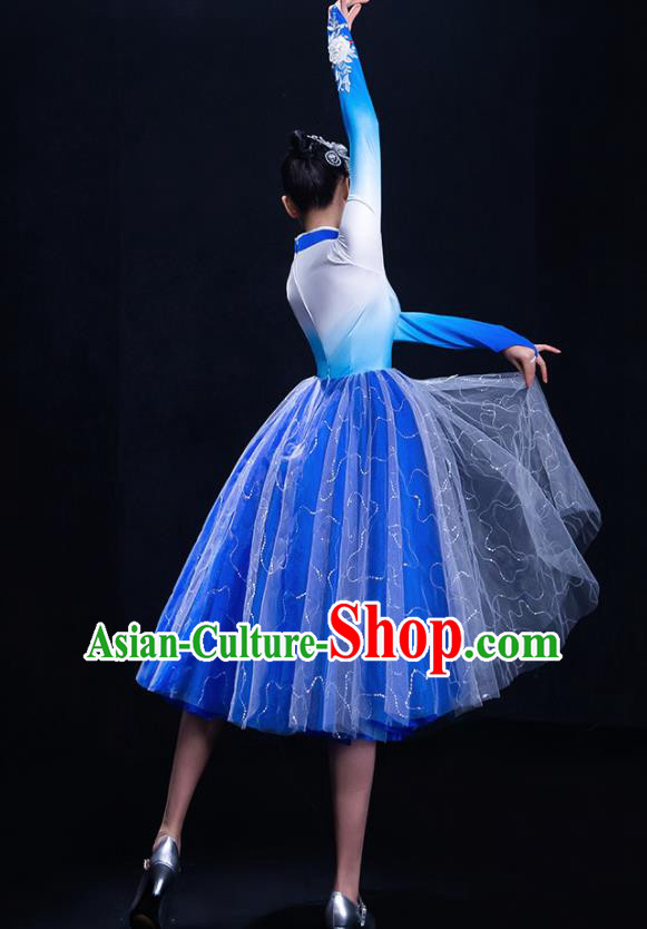 Traditional Chinese Fan Dance Folk Dance Costume Classical Yangko Dance Classical Dance Dress Traditional Chinese Fan Dance Folk Dance Costume Classical Yangko Dance Classical Dance Dress