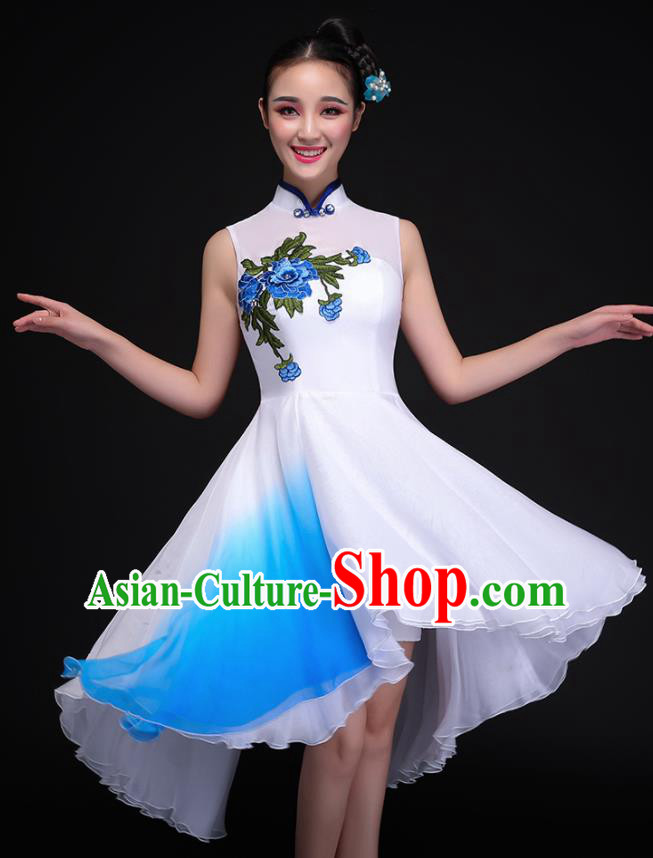 Traditional Chinese Fan Dance Folk Dance Costume Classical Yangko Dance Classical Dance Dress Traditional Chinese Fan Dance Folk Dance Costume Classical Yangko Dance Classical Dance Dress