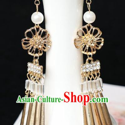 Chinese Traditional Jewelry Accessories Ancient Tassel Earrings for Women