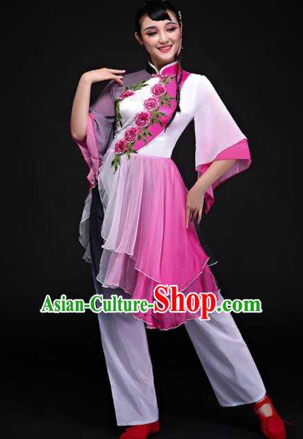 Traditional Chinese Fan Dance Folk Dance Costume Classical Yangko Dance Classical Dance Dress Traditional Chinese Fan Dance Folk Dance Costume Classical Yangko Dance Classical Dance Dress
