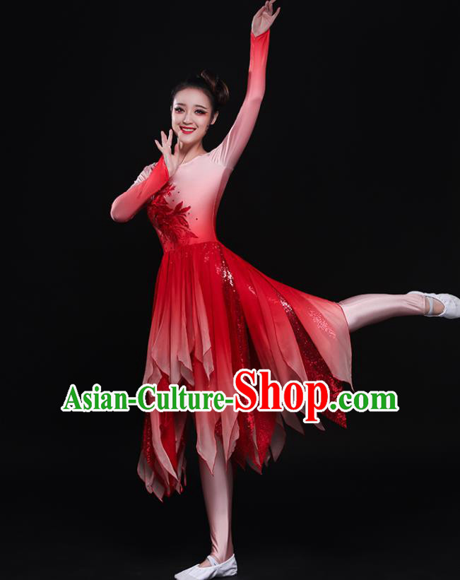 Traditional Chinese Fan Dance Folk Dance Costume Classical Yangko Dance Classical Dance Dress Traditional Chinese Fan Dance Folk Dance Costume Classical Yangko Dance Classical Dance Dress