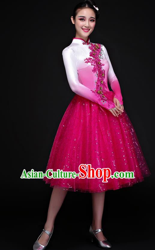 Traditional Chinese Fan Dance Folk Dance Costume Classical Yangko Dance Classical Dance Dress Traditional Chinese Fan Dance Folk Dance Costume Classical Yangko Dance Classical Dance Dress