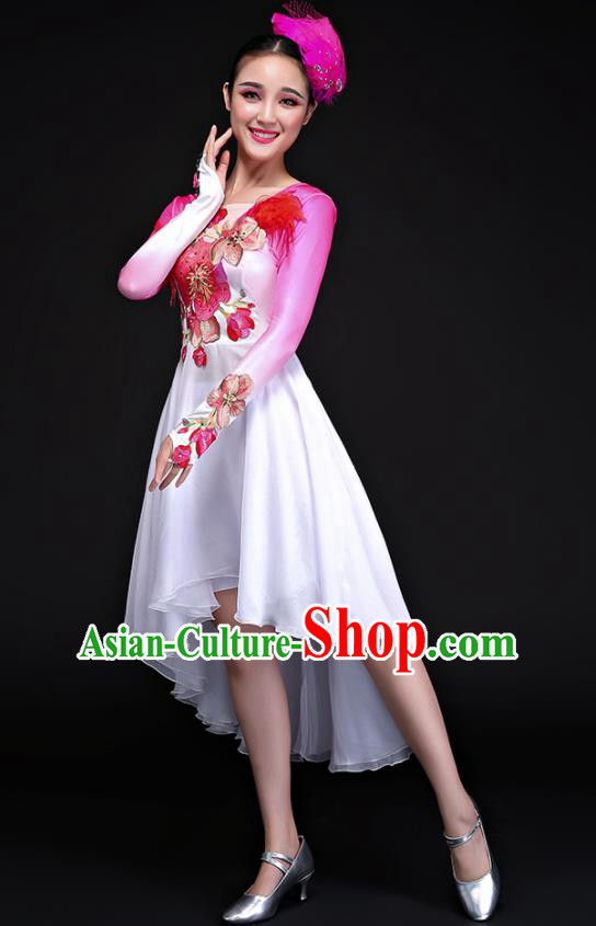 Traditional Chinese Fan Dance Folk Dance Costume Classical Yangko Dance Classical Dance Dress Traditional Chinese Fan Dance Folk Dance Costume Classical Yangko Dance Classical Dance Dress