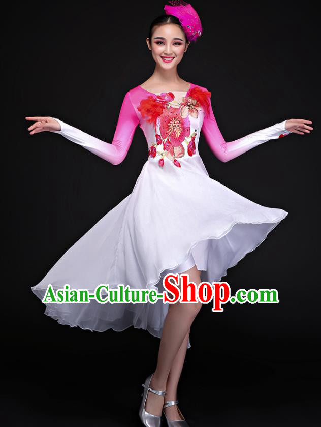 Traditional Chinese Fan Dance Folk Dance Costume Classical Yangko Dance Classical Dance Dress Traditional Chinese Fan Dance Folk Dance Costume Classical Yangko Dance Classical Dance Dress