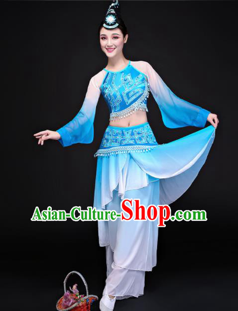 Traditional Chinese Fan Dance Folk Dance Costume Classical Yangko Dance Classical Dance Dress Traditional Chinese Fan Dance Folk Dance Costume Classical Yangko Dance Classical Dance Dress