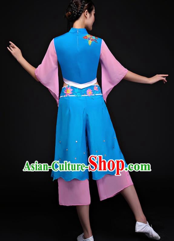 Traditional Chinese Fan Dance Folk Dance Costume Classical Yangko Dance Classical Dance Dress