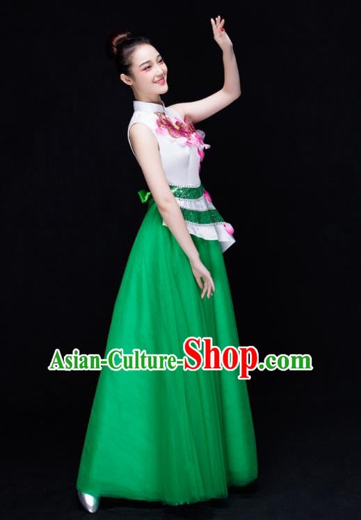 Traditional Chinese Fan Dance Folk Dance Costume Classical Yangko Dance Classical Dance Dress Traditional Chinese Fan Dance Folk Dance Costume Classical Yangko Dance Classical Dance Dress