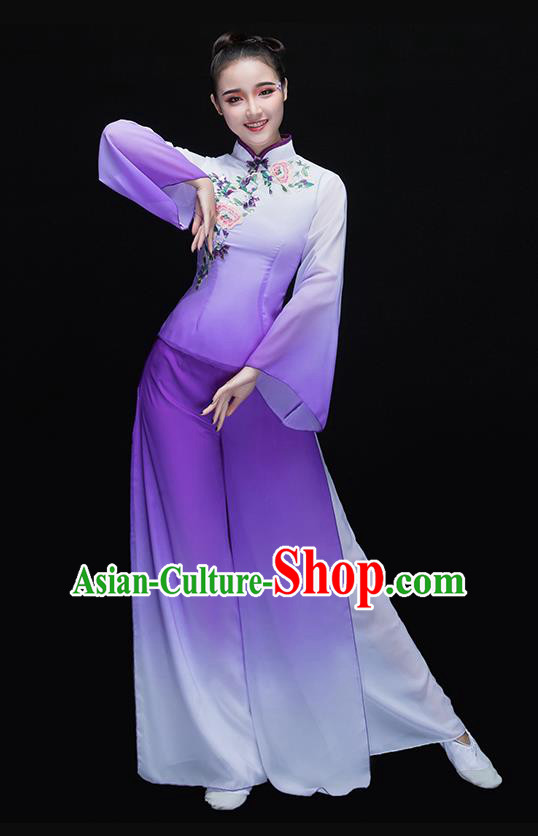 Traditional Chinese Fan Dance Folk Dance Costume Classical Yangko Dance Classical Dance Dress Traditional Chinese Fan Dance Folk Dance Costume Classical Yangko Dance Classical Dance Dress