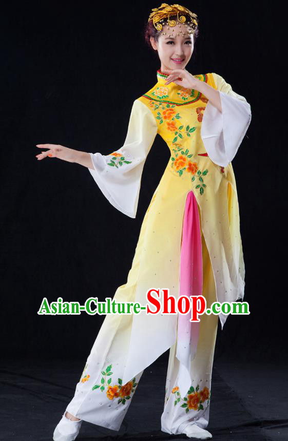 Traditional Chinese Fan Dance Folk Dance Costume Classical Yangko Dance Classical Dance Dress Traditional Chinese Fan Dance Folk Dance Costume Classical Yangko Dance Classical Dance Dress
