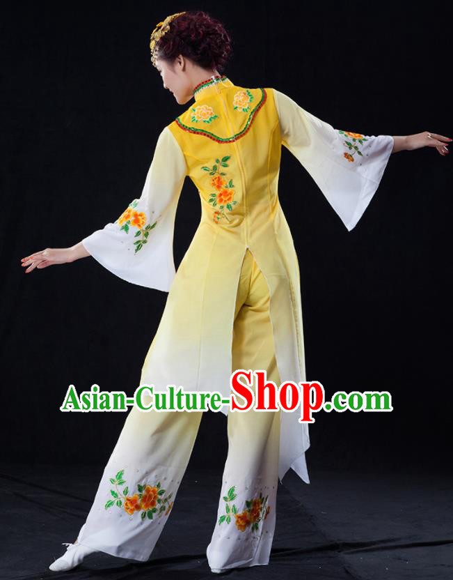 Traditional Chinese Fan Dance Folk Dance Costume Classical Yangko Dance Classical Dance Dress Traditional Chinese Fan Dance Folk Dance Costume Classical Yangko Dance Classical Dance Dress