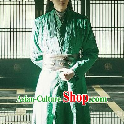 Chinese Traditional Ancient Swordsman Knight Embroidered Costumes for Men