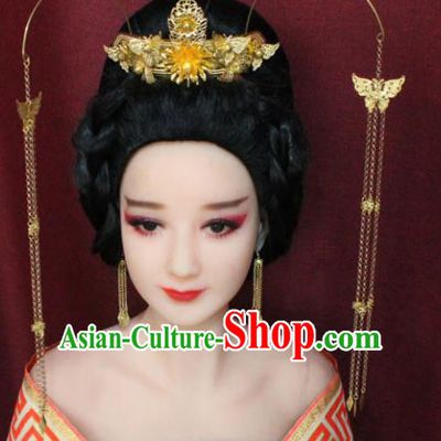 Chinese Traditional Handmade Hair Accessories Ancient Hair Coronet Hairpins for Women