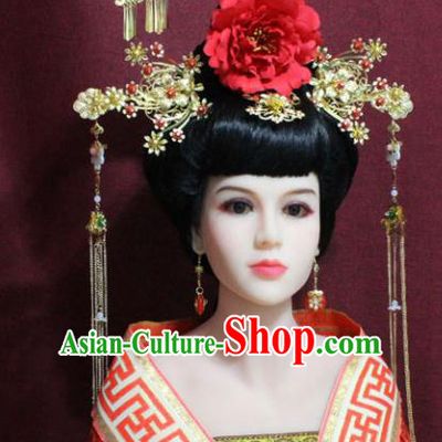 Chinese Handmade Phoenix Hairpins Ancient Imperial Consort Hair Accessories for Women