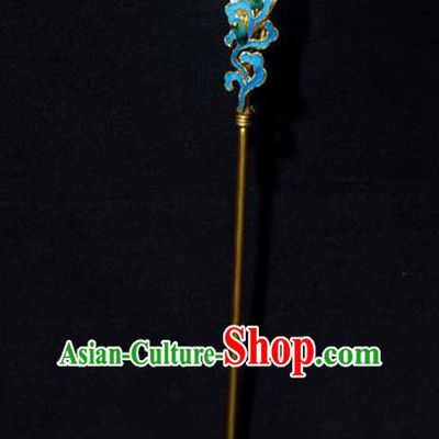 Chinese Ancient Qing Dynasty Hair Accessories Princess Tian-Tsui Hair Clip Handmade Palace Hairpins for Women
