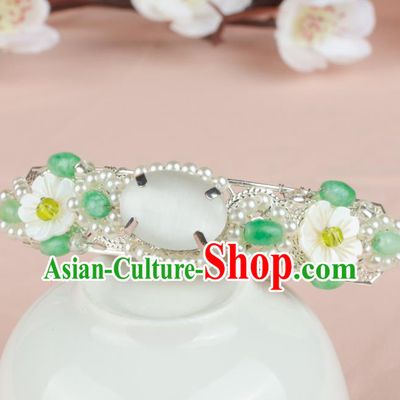 Chinese Ancient Hair Accessories Hanfu Handmade Pearls Hairpins for Women