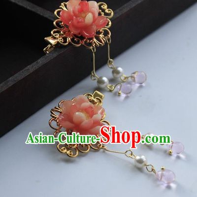 Chinese Ancient Hair Accessories Flowers Hair Claws Hanfu Handmade Hairpins for Women