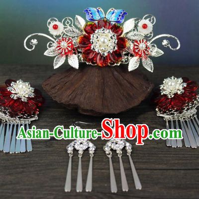 Chinese Ancient Handmade Palace Hanfu Hairpins Hair Accessories Hair Comb for Women