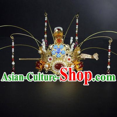 Chinese Ancient Handmade Hanfu Phoenix Coronet Hairpins Hair Accessories for Women