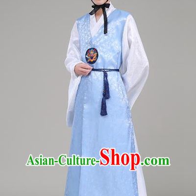 Asian Korean Traditional Costumes Korean Palace Hanbok Embroidered Clothing for Men