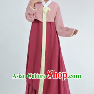 Traditional Korean Costumes Asian Korean Hanbok Blouse and Skirt for Women