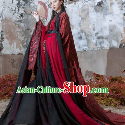 Chinese Ancient Cosplay Peri Hanfu Dress Traditional Han Dynasty Swordswoman Costume for Women