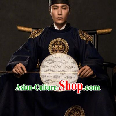 The Rise of Phoenixes Ancient Chinese Tang Dynasty Emperor Costume and Hat for Men