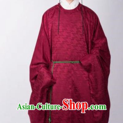 Chinese Ancient Swordsman Red Robe Traditional Ming Dynasty Imperial Bodyguard Costumes for Men