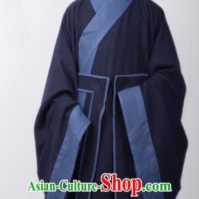 Chinese Ancient Scholar Clothing Traditional Ming Dynasty Taoist Priest Costumes for Men