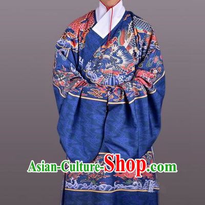 Chinese Ancient Traditional Ming Dynasty Emperor Costume Imperial Robe for Men