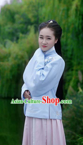 Chinese Ancient Palace Lady Hanfu Han Dynasty Imperial Concubine Queen Embroidered Historical Costumes