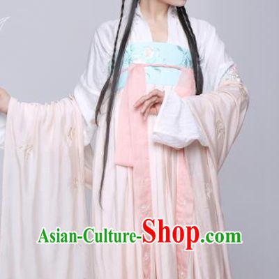 Chinese Ancient Hanfu Dress Tang Dynasty Palace Princess Embroidered Costume for Rich Women