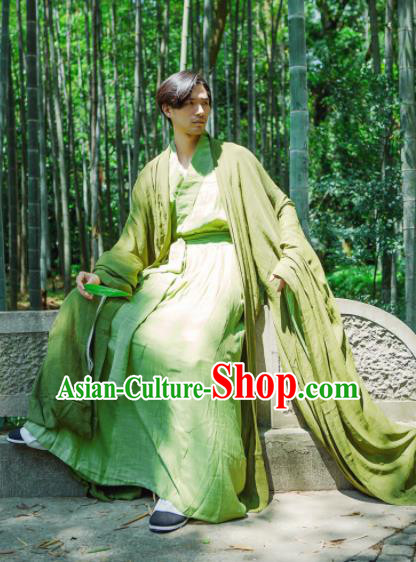 Chinese Ancient Hanfu Traditional Jin Dynasty Embroidered Historical Costumes