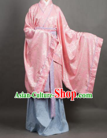 Chinese Ancient Hanfu Traditional Jin Dynasty Embroidered Historical Costumes