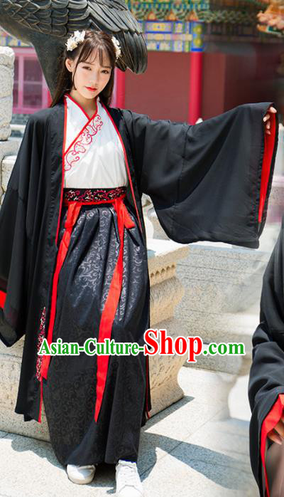 Chinese Ancient Palace Lady Hanfu Han Dynasty Imperial Concubine Queen Embroidered Historical Costumes