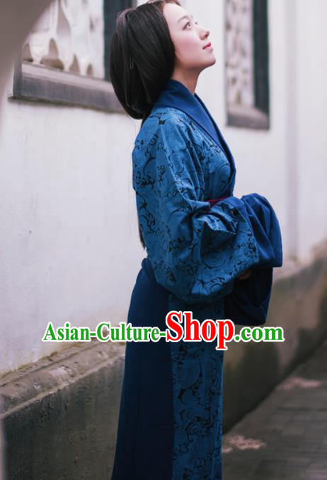 Chinese Ancient Hanfu Traditional Jin Dynasty Embroidered Historical Costumes Chinese Ancient Hanfu Traditional Jin Dynasty Embroidered Historical Costumes